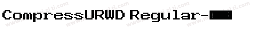 CompressURWD Regular字体转换